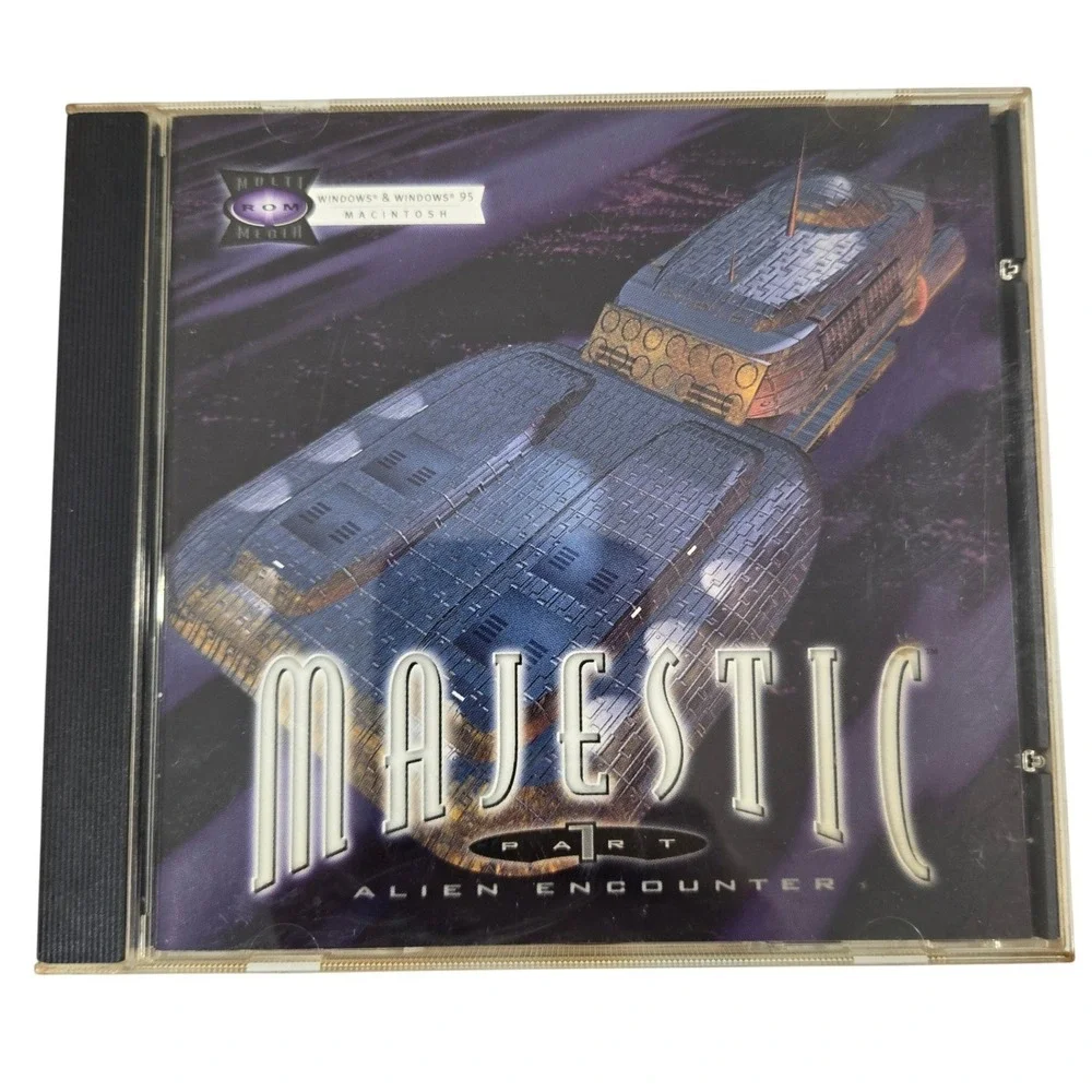 Majestic Part 1 Alien Encounter PC Game 1995 Vintage 90s‎ Sci-Fi Adventure